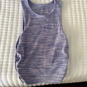 Aerie Fitted Purple Sleeveless Tank Top